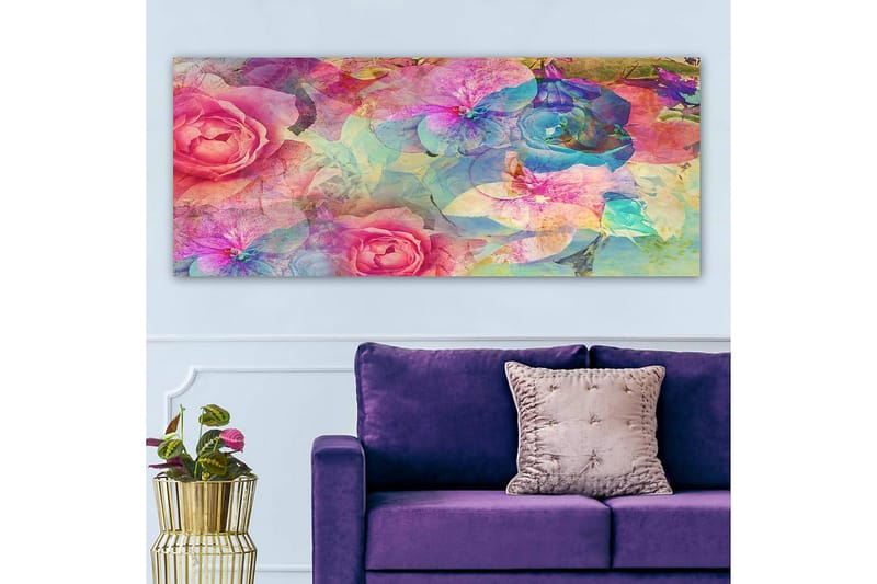 Canvastavla YTY Floral & Botanical Flerfärgad - 120x50 cm - Inredning & dekor - Tavlor & konst - Canvastavla