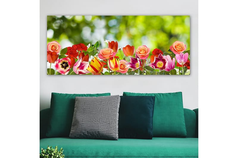 Canvastavla YTY Floral & Botanical Flerfärgad - 120x50 cm - Inredning & dekor - Tavlor & konst - Canvastavla