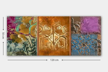 Canvastavla YTY Floral & Botanical Flerfärgad - 120x50 cm - Inredning & dekor - Tavlor & konst - Canvastavla