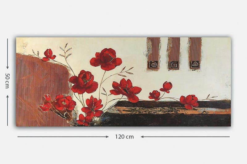 Canvastavla YTY Floral & Botanical Flerfärgad - 120x50 cm - Inredning & dekor - Tavlor & konst - Canvastavla