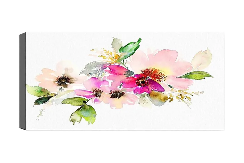 Canvastavla YTY Floral & Botanical Flerfärgad, 120x50 cm