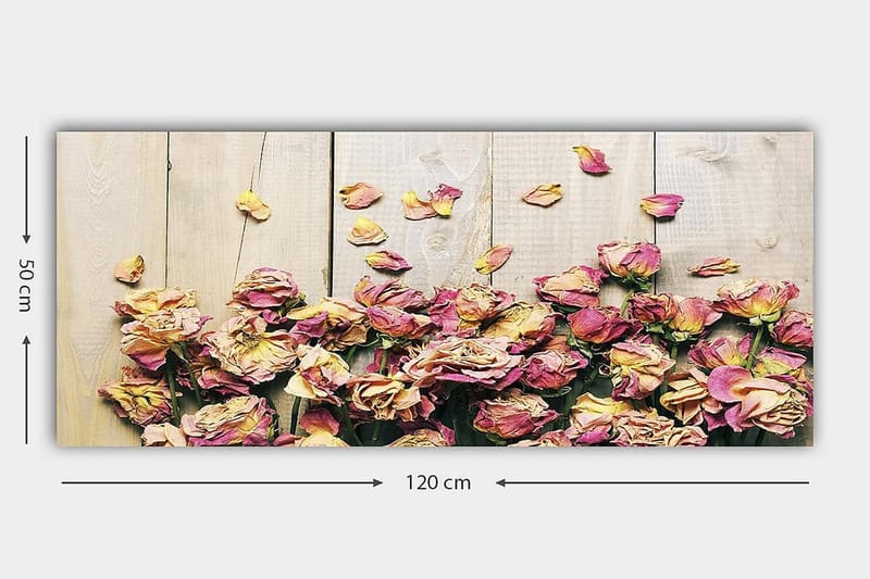 Canvastavla YTY Floral & Botanical Flerfärgad - 120x50 cm - Inredning & dekor - Tavlor & konst - Canvastavla