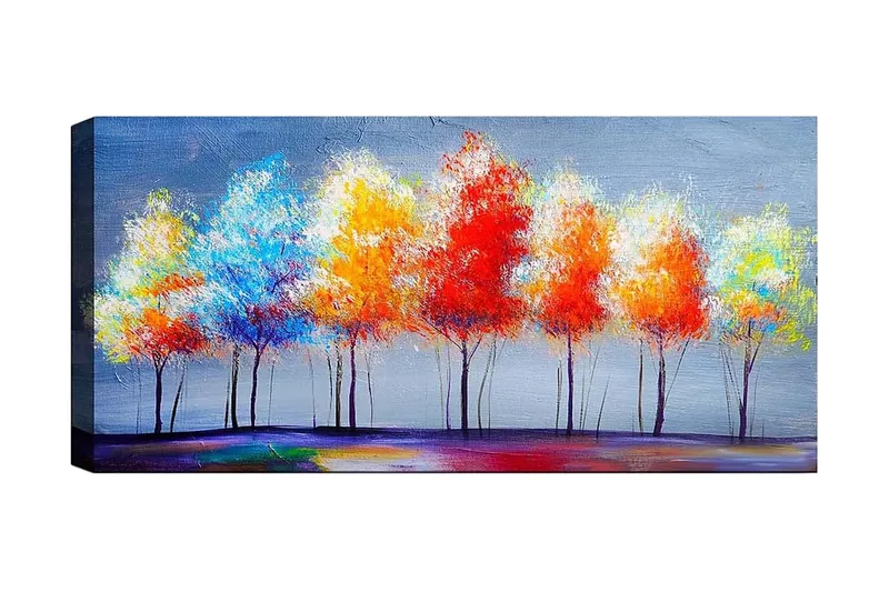 Canvastavla YTY Floral & Botanical Flerfärgad, 120x50 cm