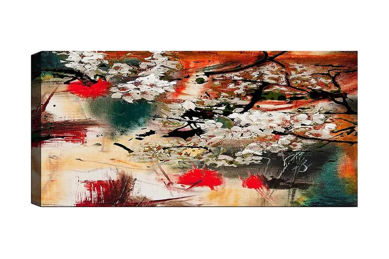 Canvastavla YTY Floral & Botanical Flerfärgad, 120x50 cm
