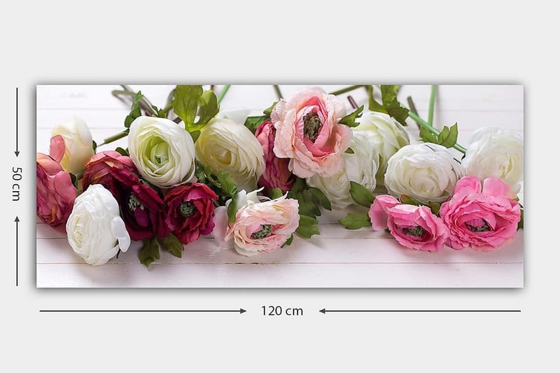 Canvastavla YTY Floral & Botanical Flerfärgad - 120x50 cm - Inredning & dekor - Tavlor & konst - Canvastavla