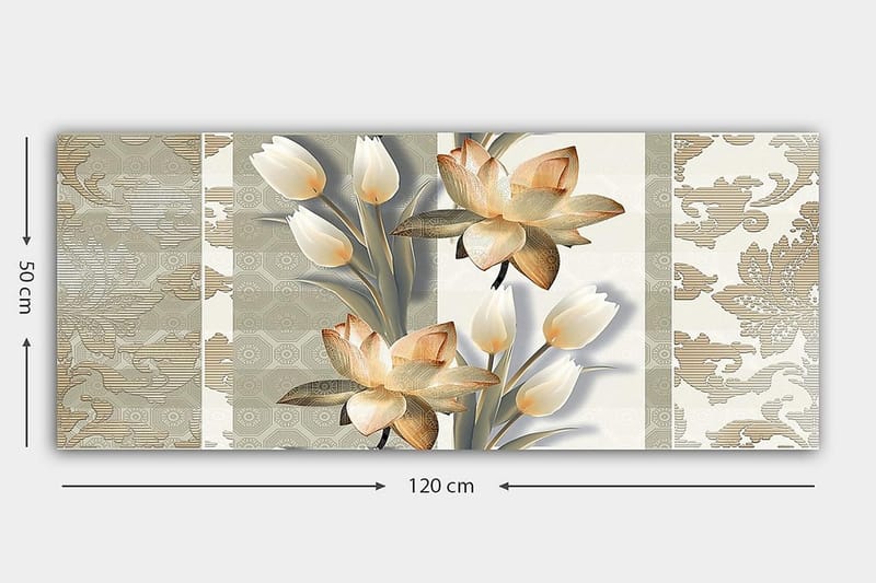 Canvastavla YTY Floral & Botanical Flerfärgad - 120x50 cm - Inredning & dekor - Tavlor & konst - Canvastavla