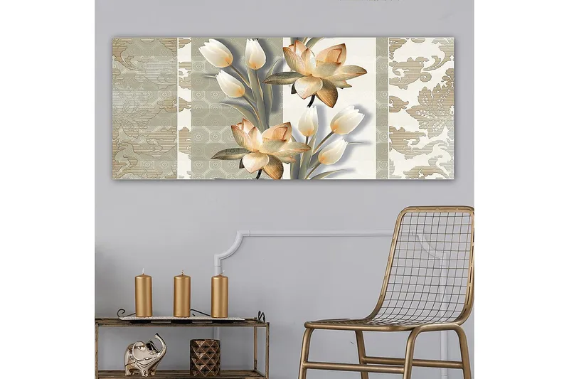 Canvastavla YTY Floral & Botanical Flerfärgad - 120x50 cm - Inredning & dekor - Tavlor & konst - Canvastavla