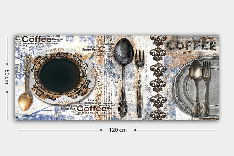CANVASTAVLA YTY Food & Beverage Flerfärgad 120x50 cm - Inredning & dekor - Tavlor & konst - Canvastavla