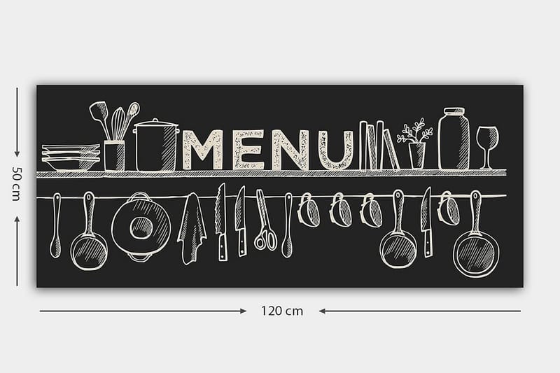 CANVASTAVLA YTY Food & Beverage Flerfärgad 120x50 cm - Inredning & dekor - Tavlor & konst - Canvastavla