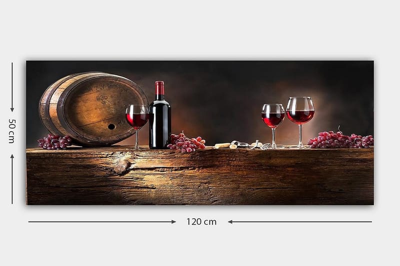 Canvastavla YTY Food & Beverage Flerfärgad - 120x50 cm - Inredning & dekor - Tavlor & konst - Canvastavla
