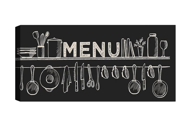 Canvastavla YTY Food & Beverage Flerfärgad, 120x50 cm