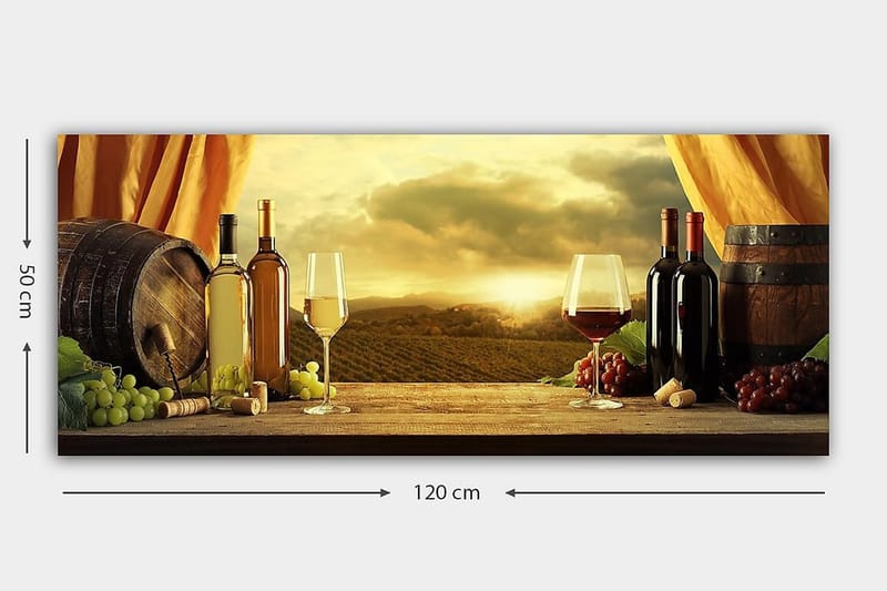 Canvastavla YTY Food & Beverage Flerfärgad - 120x50 cm - Inredning & dekor - Tavlor & konst - Canvastavla