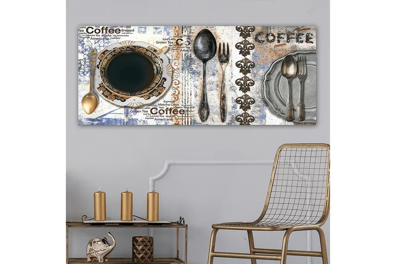 Canvastavla YTY Food & Beverage Flerfärgad - 120x50 cm - Inredning & dekor - Tavlor & konst - Canvastavla