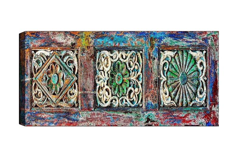 CANVASTAVLA YTY Geometric Flerfärgad 120x50 cm - Inredning & dekor - Tavlor & konst - Canvastavla