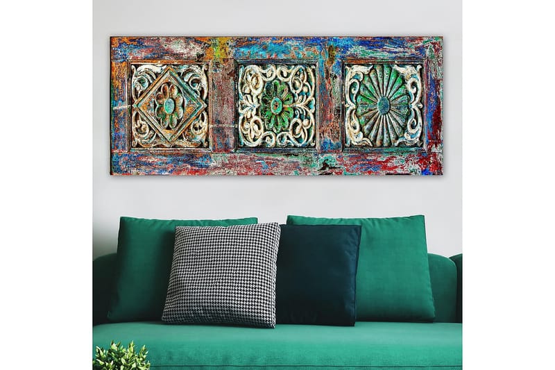 CANVASTAVLA YTY Geometric Flerfärgad 120x50 cm - Inredning & dekor - Tavlor & konst - Canvastavla