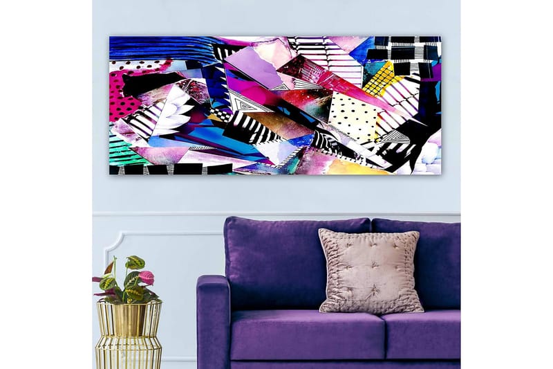 CANVASTAVLA YTY Geometric Flerfärgad 120x50 cm - Inredning & dekor - Tavlor & konst - Canvastavla