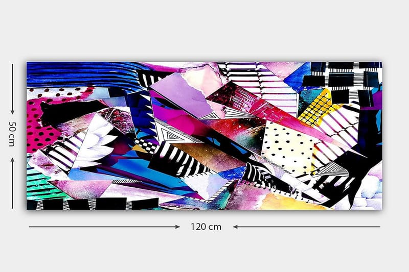 CANVASTAVLA YTY Geometric Flerfärgad 120x50 cm - Inredning & dekor - Tavlor & konst - Canvastavla