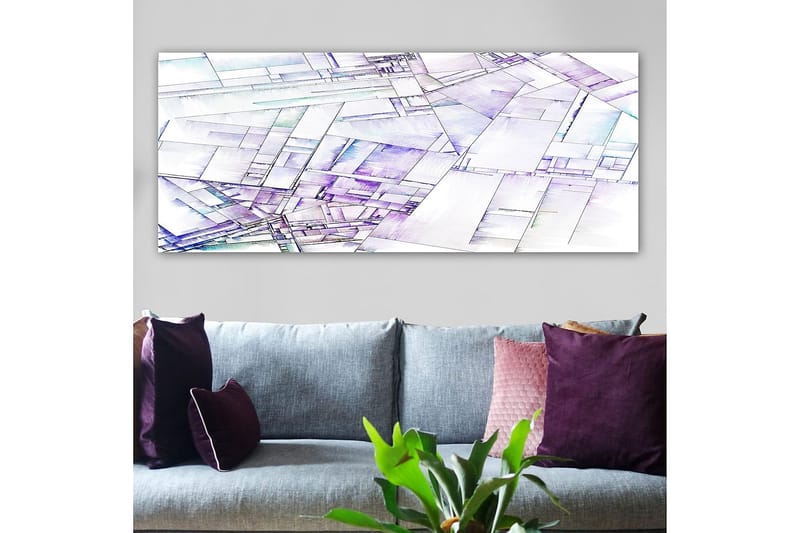 CANVASTAVLA YTY Geometric Flerfärgad 120x50 cm - Inredning & dekor - Tavlor & konst - Canvastavla