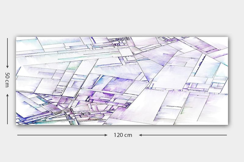 CANVASTAVLA YTY Geometric Flerfärgad 120x50 cm - Inredning & dekor - Tavlor & konst - Canvastavla