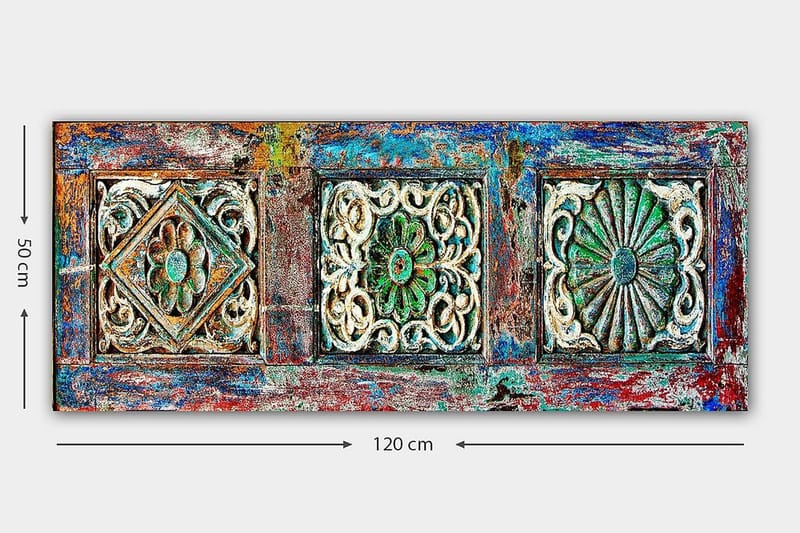 Canvastavla YTY Geometric Flerfärgad - 120x50 cm - Inredning & dekor - Tavlor & konst - Canvastavla