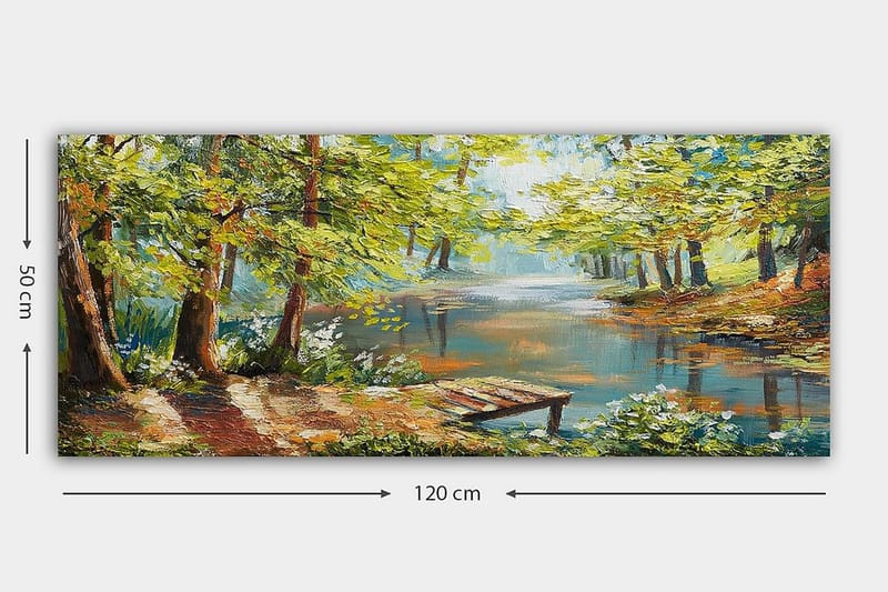 Canvastavla YTY Landscape & Nature Flerfärgad - 120x50 cm - Inredning & dekor - Tavlor & konst - Canvastavla
