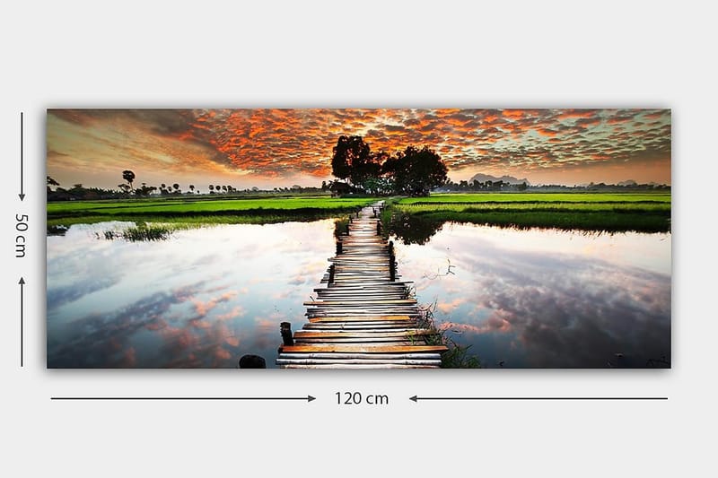 CANVASTAVLA YTY Landscape & Nature Flerfärgad 120x50 cm - Inredning & dekor - Tavlor & konst - Canvastavla