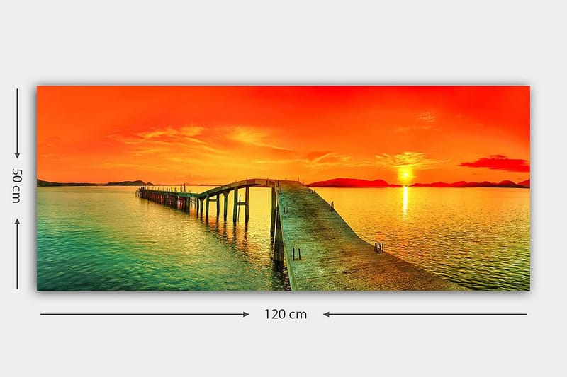 CANVASTAVLA YTY Landscape & Nature Flerfärgad 120x50 cm - Inredning & dekor - Tavlor & konst - Canvastavla