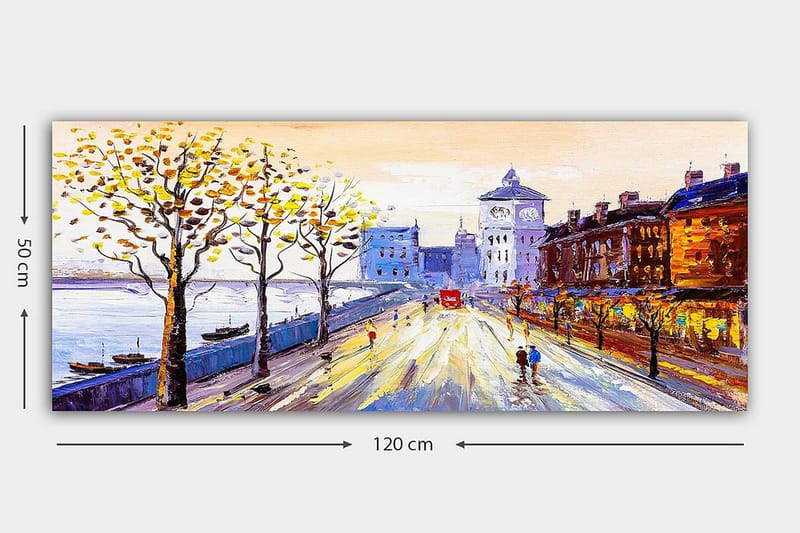CANVASTAVLA YTY Landscape & Nature Flerfärgad 120x50 cm - Inredning & dekor - Tavlor & konst - Canvastavla