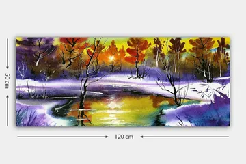 Canvastavla YTY Landscape & Nature Flerfärgad - 120x50 cm - Inredning & dekor - Tavlor & konst - Canvastavla