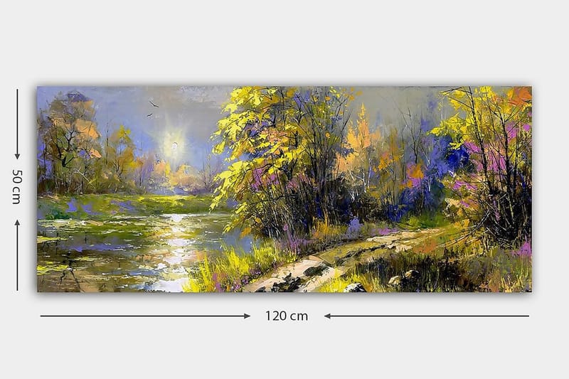 Canvastavla YTY Landscape & Nature Flerfärgad - 120x50 cm - Inredning & dekor - Tavlor & konst - Canvastavla