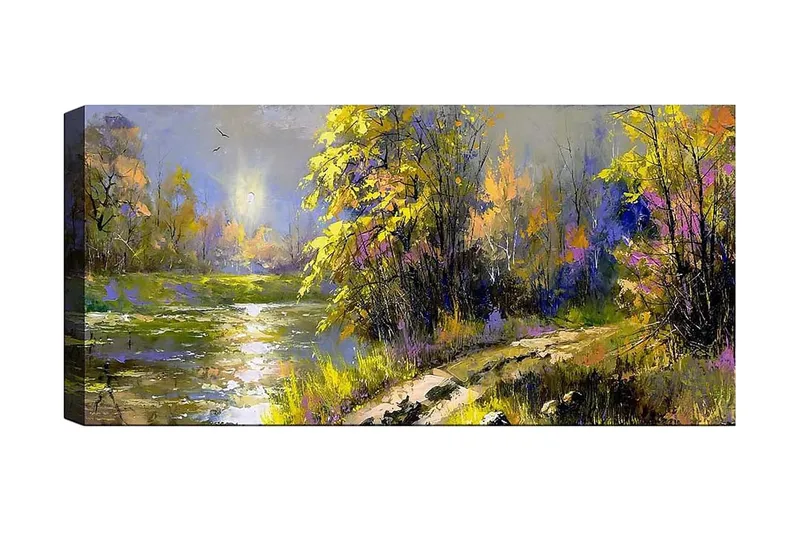 Canvastavla YTY Landscape & Nature Flerfärgad, 120x50 cm