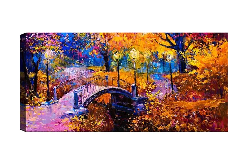 Canvastavla YTY Landscape & Nature Flerfärgad, 120x50 cm