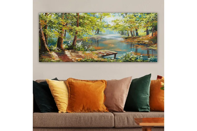 Canvastavla YTY Landscape & Nature Flerfärgad - 120x50 cm - Inredning & dekor - Tavlor & konst - Canvastavla