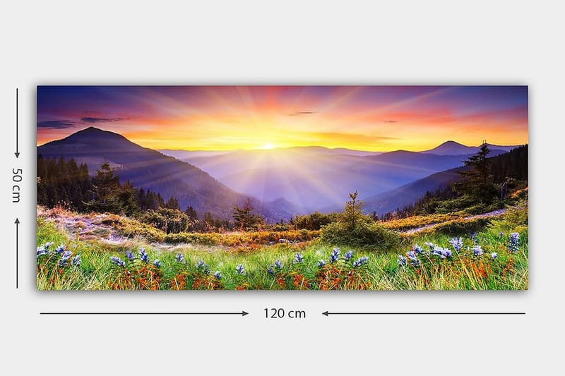 Canvastavla YTY Landscape & Nature Flerfärgad - 120x50 cm - Inredning & dekor - Tavlor & konst - Canvastavla