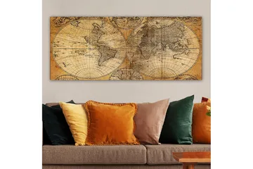 Canvastavla YTY Map Flerfärgad - 120x50 cm - Inredning & dekor - Tavlor & konst - Canvastavla