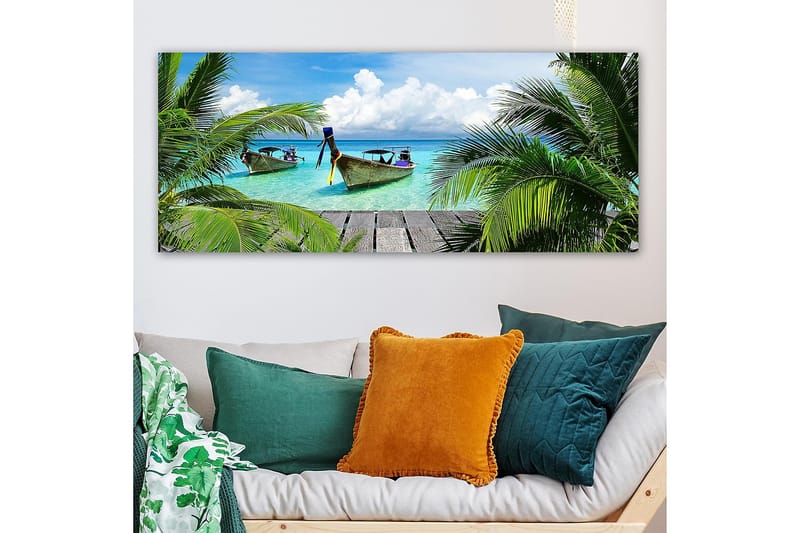 CANVASTAVLA YTY Nautical & Beach Flerfärgad 120x50 cm - Inredning & dekor - Tavlor & konst - Canvastavla