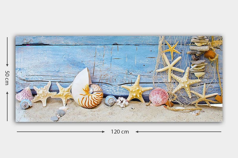 CANVASTAVLA YTY Nautical & Beach Flerfärgad 120x50 cm - Inredning & dekor - Tavlor & konst - Canvastavla