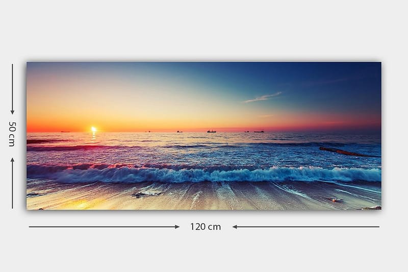 CANVASTAVLA YTY Nautical & Beach Flerfärgad 120x50 cm - Inredning & dekor - Tavlor & konst - Canvastavla