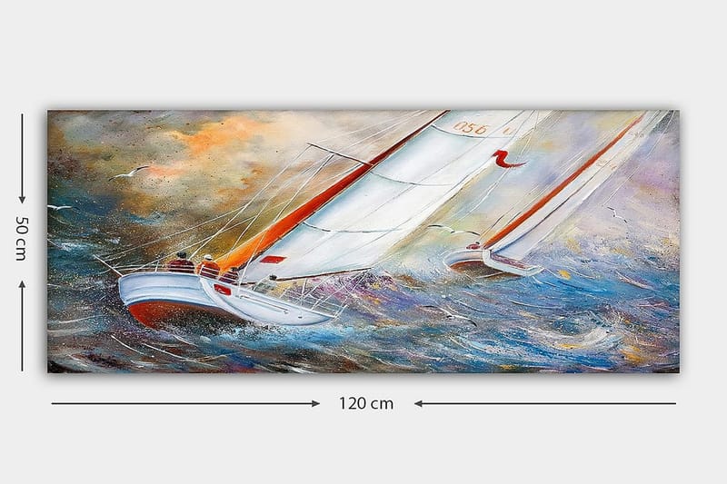 CANVASTAVLA YTY Nautical & Beach Flerfärgad 120x50 cm - Inredning & dekor - Tavlor & konst - Canvastavla