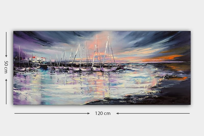 CANVASTAVLA YTY Nautical & Beach Flerfärgad 120x50 cm - Inredning & dekor - Tavlor & konst - Canvastavla