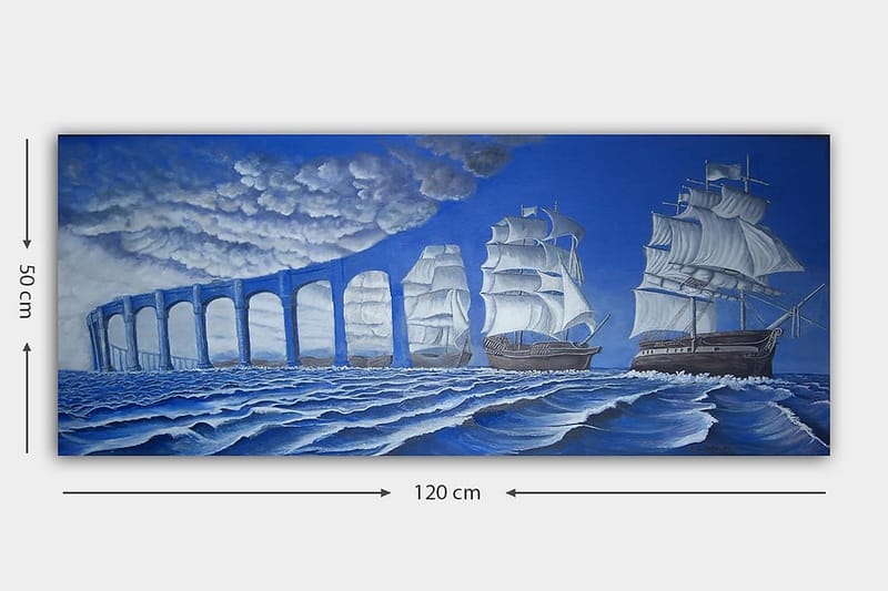 CANVASTAVLA YTY Nautical & Beach Flerfärgad 120x50 cm - Inredning & dekor - Tavlor & konst - Canvastavla