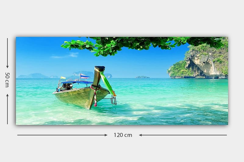 CANVASTAVLA YTY Nautical & Beach Flerfärgad 120x50 cm - Inredning & dekor - Tavlor & konst - Canvastavla