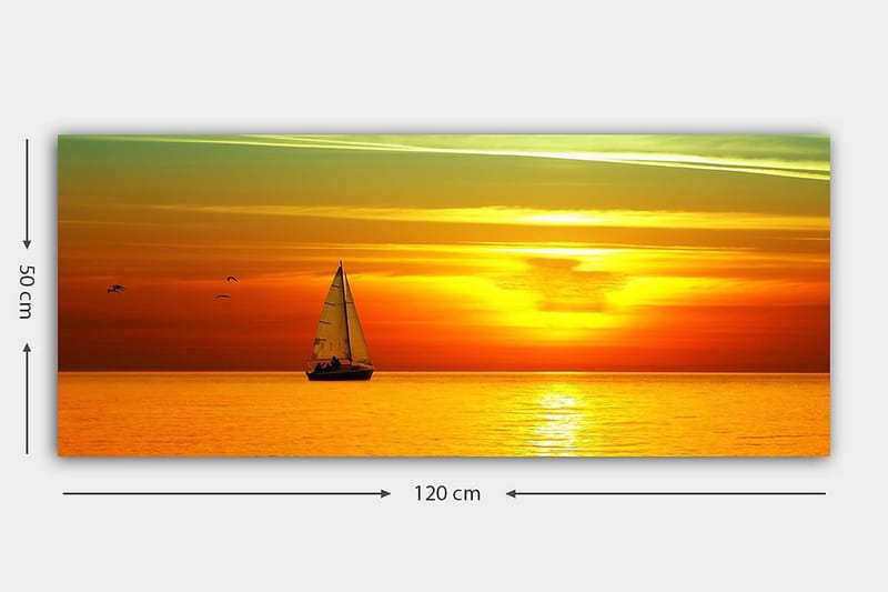 CANVASTAVLA YTY Nautical & Beach Flerfärgad 120x50 cm - Inredning & dekor - Tavlor & konst - Canvastavla