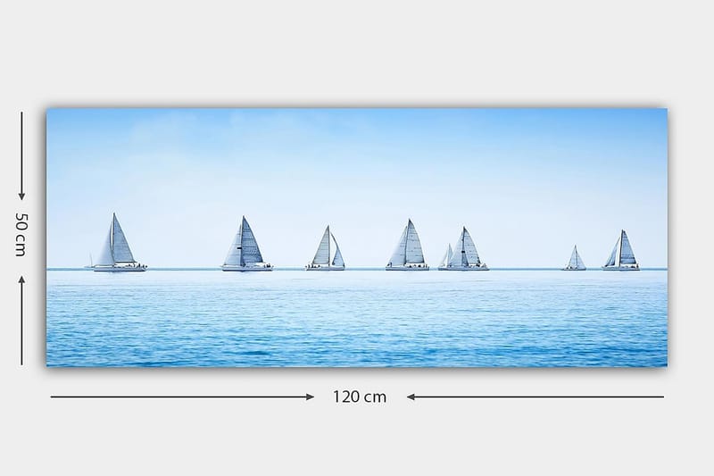 CANVASTAVLA YTY Nautical & Beach Flerfärgad 120x50 cm - Inredning & dekor - Tavlor & konst - Canvastavla