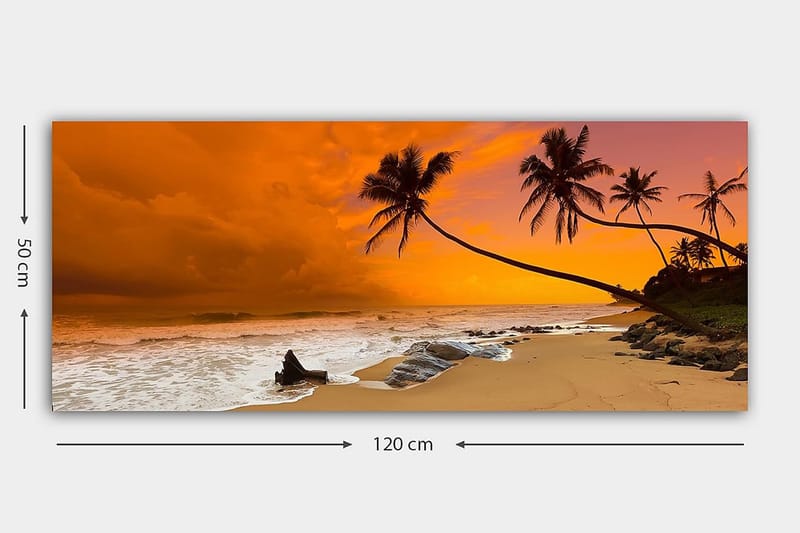 CANVASTAVLA YTY Nautical & Beach Flerfärgad 120x50 cm - Inredning & dekor - Tavlor & konst - Canvastavla