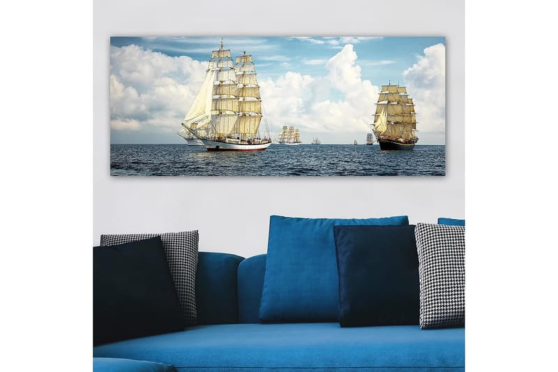 CANVASTAVLA YTY Nautical & Beach Flerfärgad 120x50 cm - Canvastavla