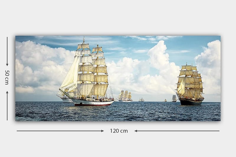 CANVASTAVLA YTY Nautical & Beach Flerfärgad 120x50 cm - Inredning & dekor - Tavlor & konst - Canvastavla