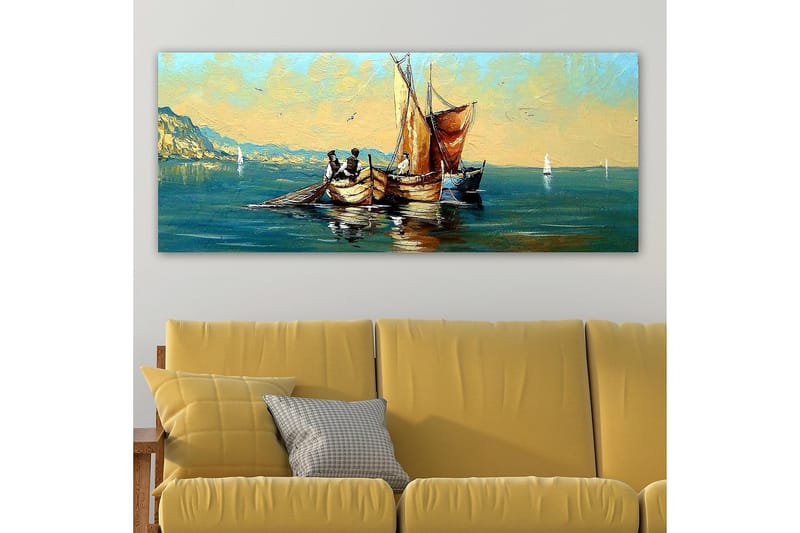 CANVASTAVLA YTY Nautical & Beach Flerfärgad 120x50 cm - Inredning & dekor - Tavlor & konst - Canvastavla