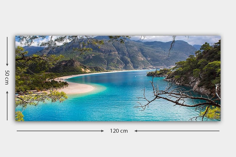 CANVASTAVLA YTY Nautical & Beach Flerfärgad 120x50 cm - Inredning & dekor - Tavlor & konst - Canvastavla