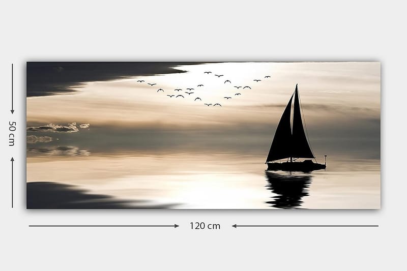 CANVASTAVLA YTY Nautical & Beach Flerfärgad 120x50 cm - Inredning & dekor - Tavlor & konst - Canvastavla